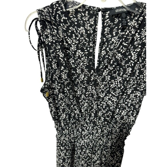 Ellen Tracy Women’s Black Mini Leaf Jumpsuit Size XS NWT - Picture 7 of 16